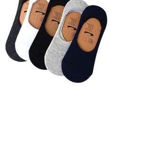 Uptakers Unisex Cotton socks no show loafer socks with Anti Slip - Pack of 5 Free Size