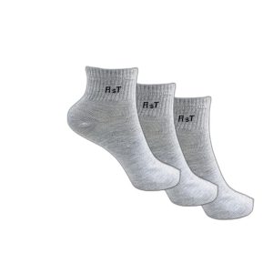 Uptakers Office Calf Socks for Men Combo, Ideal Grey Socks For Summer (Pack Of 3)