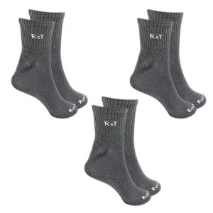 Uptakers Black Formal/Office Calf Socks for Men Combo, Black Color | Pack of 3